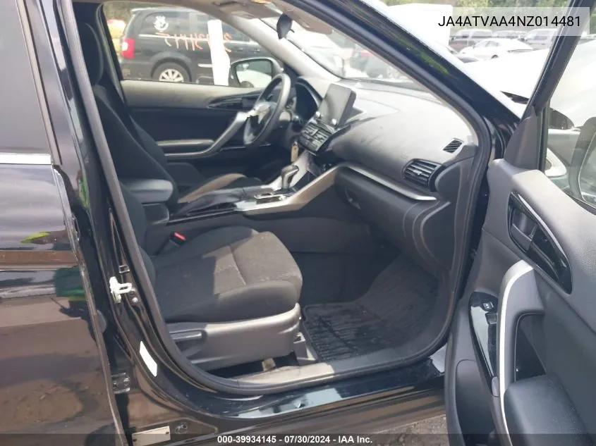 JA4ATVAA4NZ014481 2022 Mitsubishi Eclipse Cross Le S-Awc