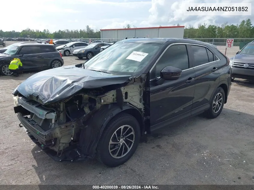 JA4ASUAA4NZ051852 2022 Mitsubishi Eclipse Cross Es