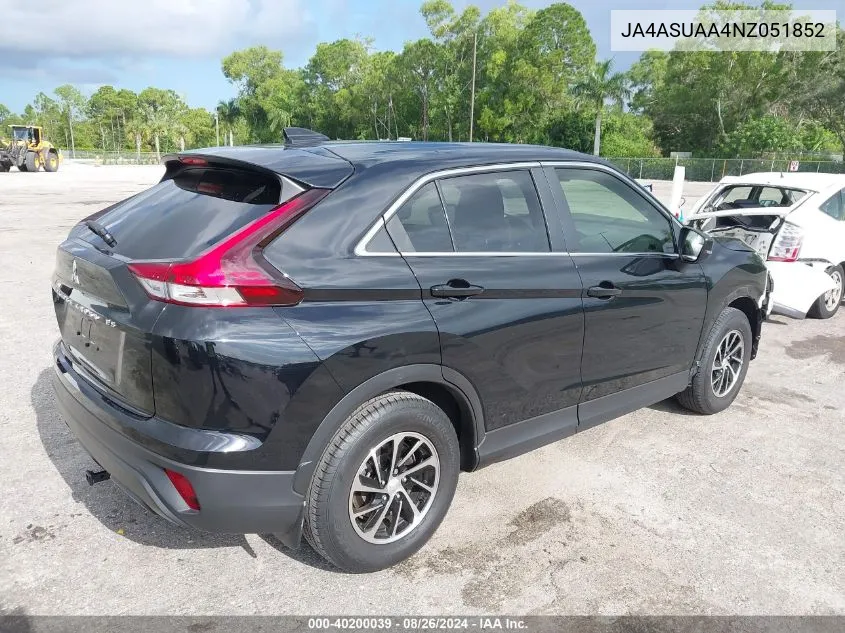 JA4ASUAA4NZ051852 2022 Mitsubishi Eclipse Cross Es