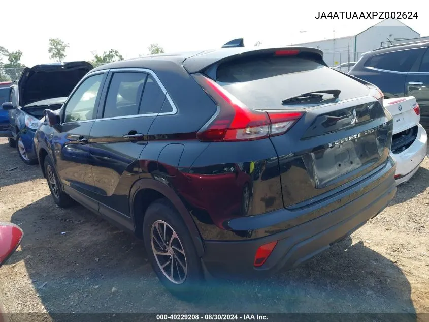 2023 Mitsubishi Eclipse Cross Es S-Awc VIN: JA4ATUAAXPZ002624 Lot: 40229208