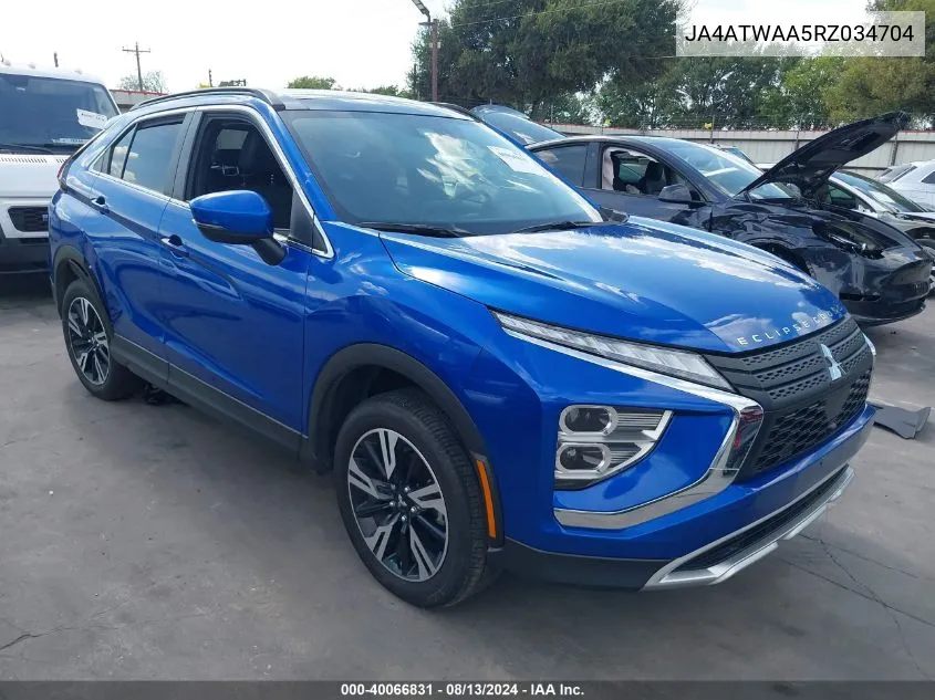 2024 Mitsubishi Eclipse Cross Se S-Awc VIN: JA4ATWAA5RZ034704 Lot: 40066831