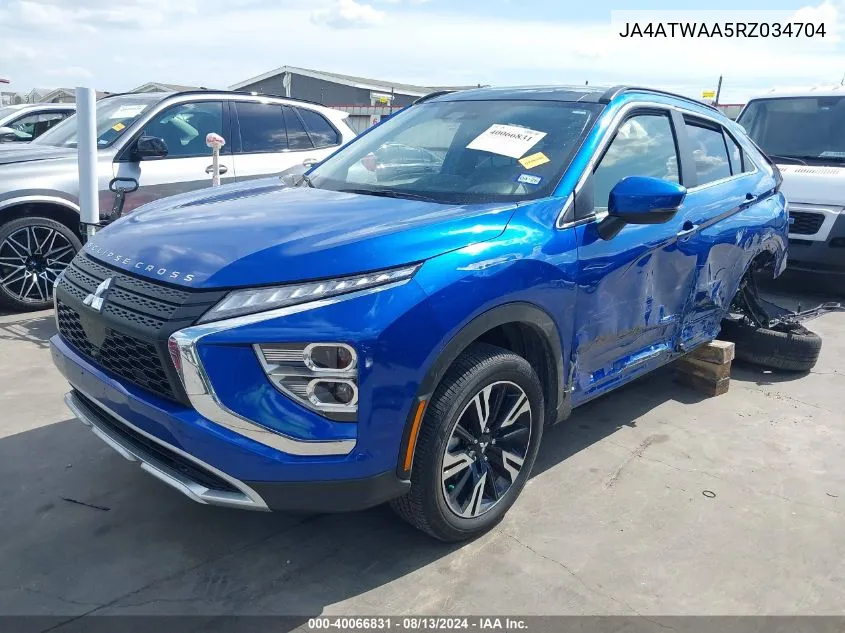 2024 Mitsubishi Eclipse Cross Se S-Awc VIN: JA4ATWAA5RZ034704 Lot: 40066831