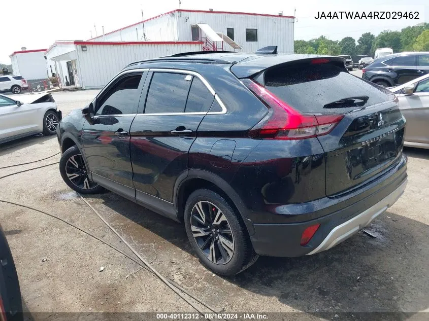 2024 Mitsubishi Eclipse Cross Se S-Awc VIN: JA4ATWAA4RZ029462 Lot: 40112312