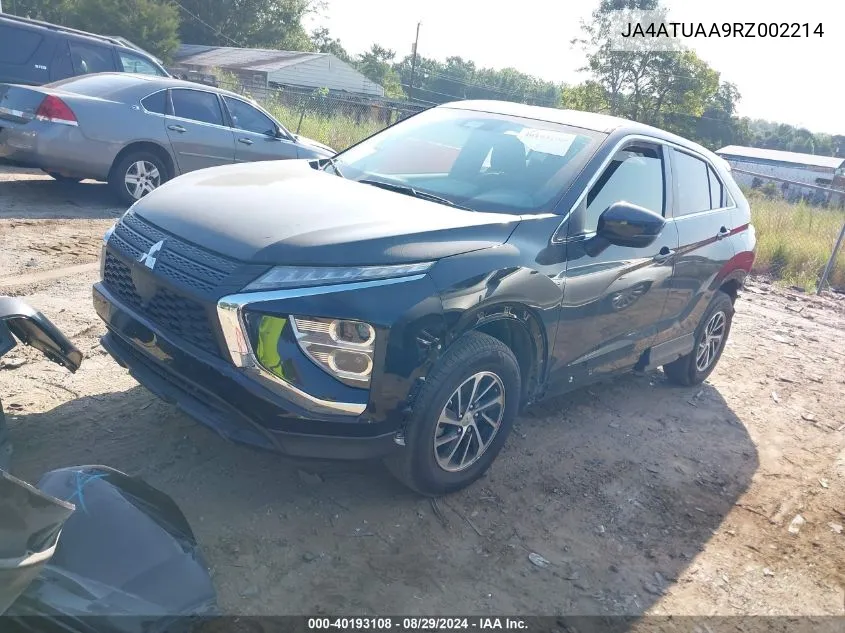 2024 Mitsubishi Eclipse Cross Es S-Awc VIN: JA4ATUAA9RZ002214 Lot: 40193108