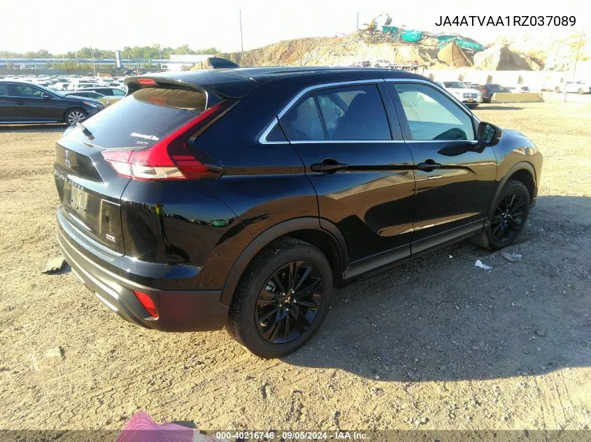 2024 Mitsubishi Eclipse Cross Le/Ralliart VIN: JA4ATVAA1RZ037089 Lot: 40216746