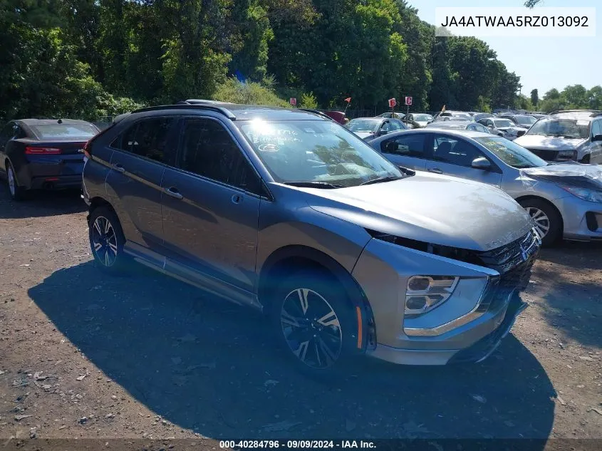 2024 Mitsubishi Eclipse Cross Sel S-Awc VIN: JA4ATWAA5RZ013092 Lot: 40284796