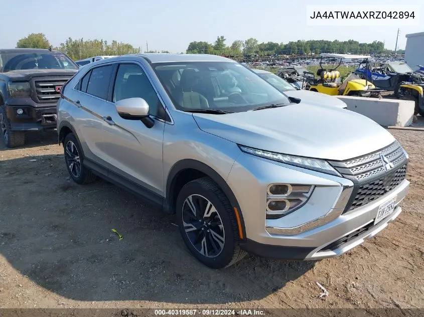 2024 Mitsubishi Eclipse Cross Se S-Awc/Sel S-Awc VIN: JA4ATWAAXRZ042894 Lot: 40319587