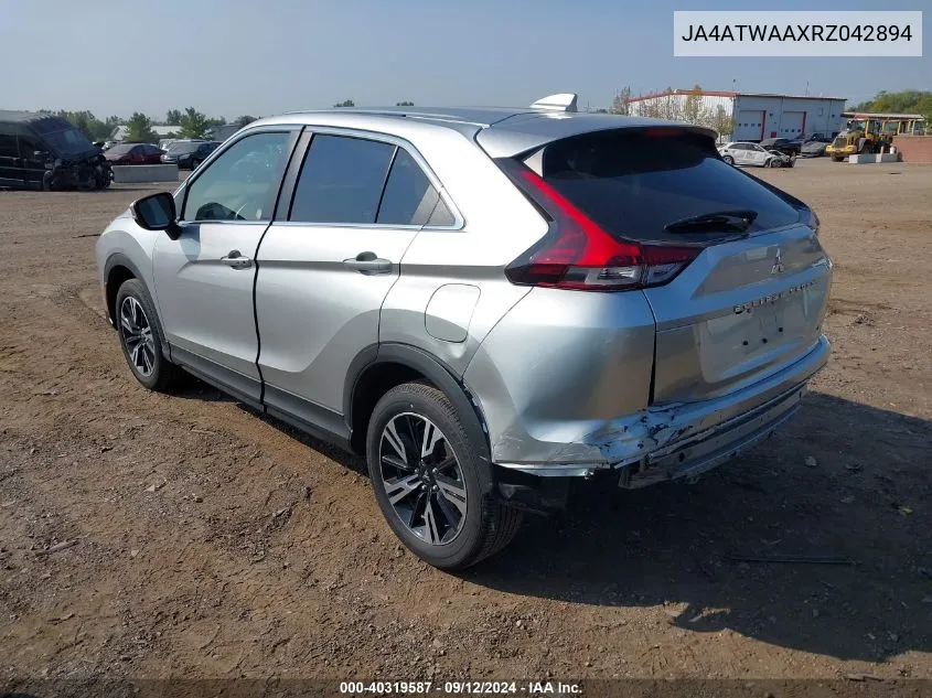 JA4ATWAAXRZ042894 2024 Mitsubishi Eclipse Cross Se S-Awc/Sel S-Awc