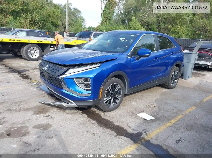 2024 Mitsubishi Eclipse Cross Se S-Awc/Sel S-Awc VIN: JA4ATWAA3RZ001572 Lot: 40339111