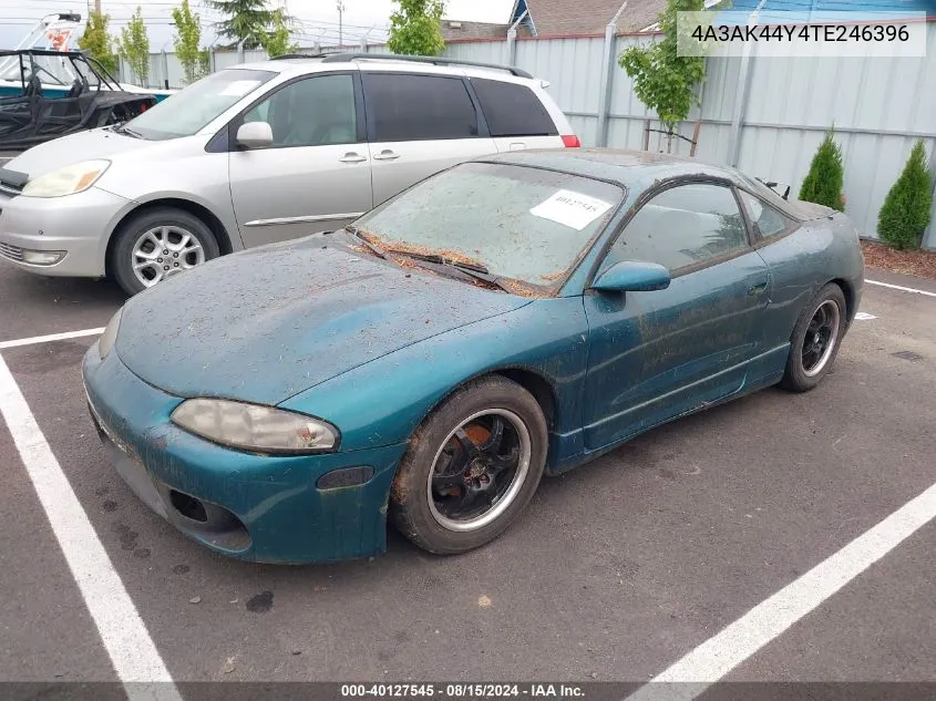 1996 Mitsubishi Eclipse Gs VIN: 4A3AK44Y4TE246396 Lot: 40127545