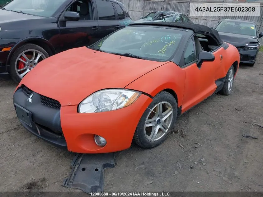 4A3AL25F37E602308 2007 Mitsubishi Eclipse