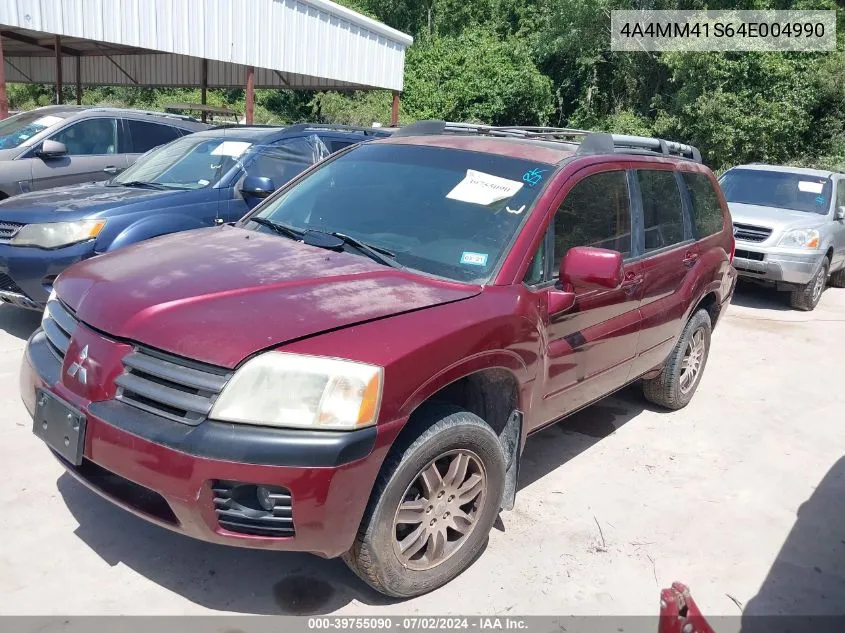 2004 Mitsubishi Endeavor Limited VIN: 4A4MM41S64E004990 Lot: 39755090