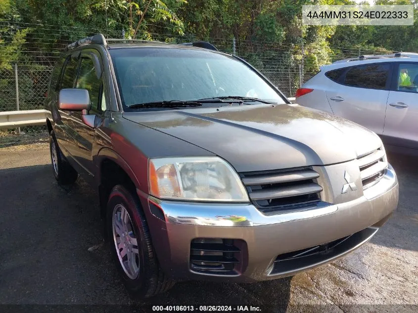 4A4MM31S24E022333 2004 Mitsubishi Endeavor Xls