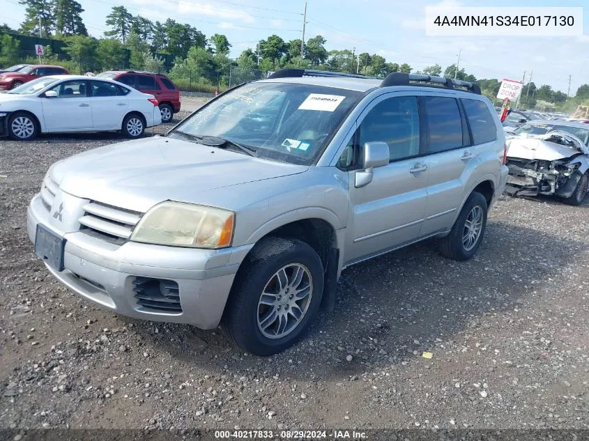 2004 Mitsubishi Endeavor Limited VIN: 4A4MN41S34E017130 Lot: 40217833