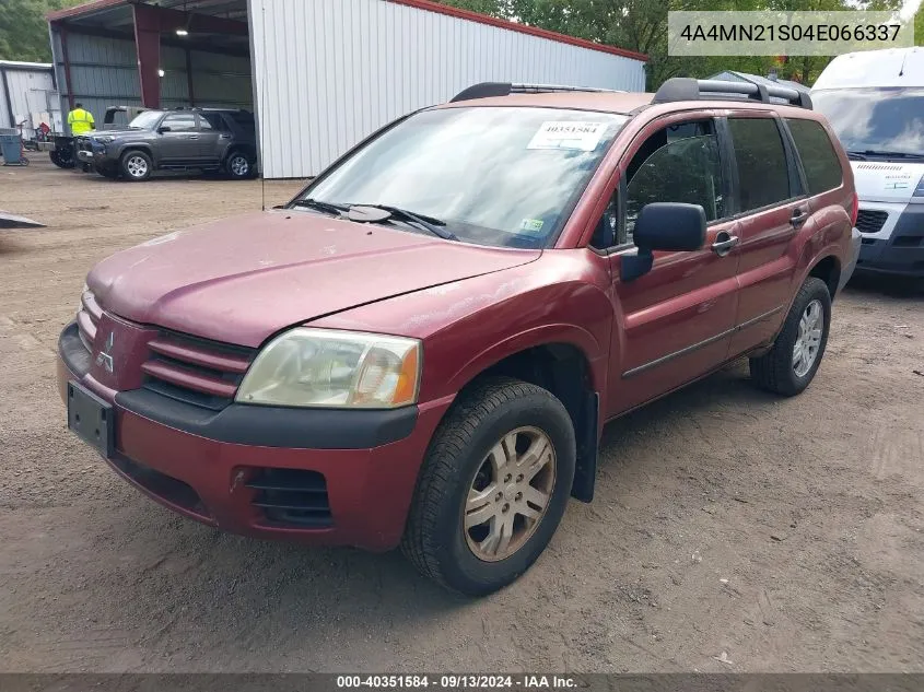 2004 Mitsubishi Endeavor Ls VIN: 4A4MN21S04E066337 Lot: 40351584