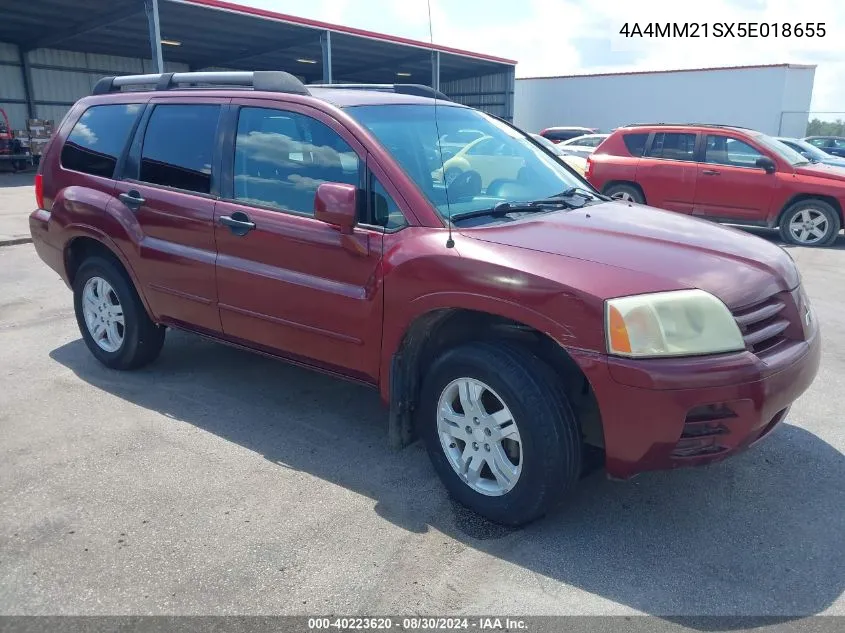 2005 Mitsubishi Endeavor Ls VIN: 4A4MM21SX5E018655 Lot: 40223620