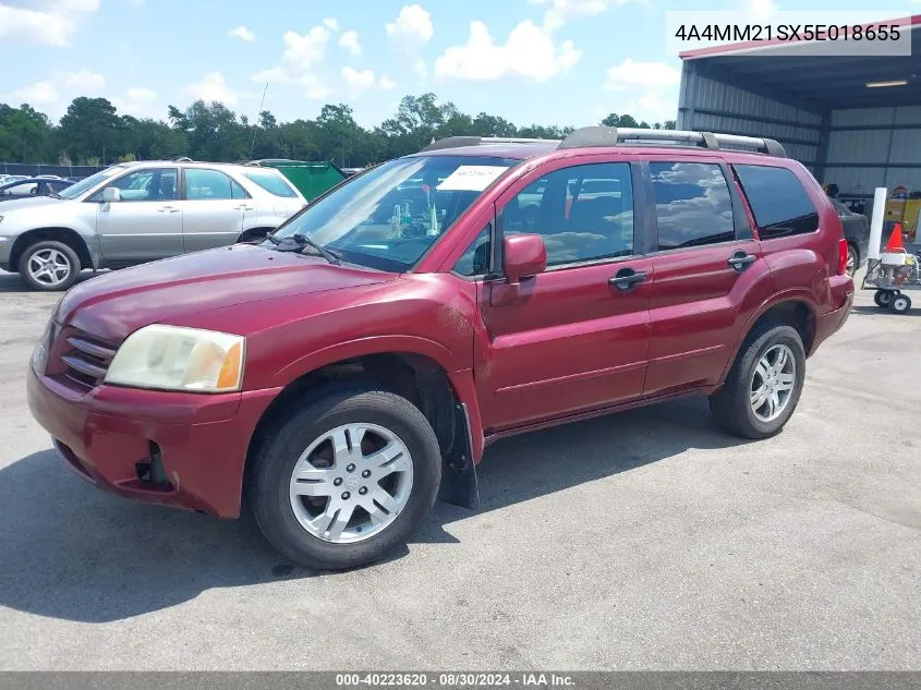 2005 Mitsubishi Endeavor Ls VIN: 4A4MM21SX5E018655 Lot: 40223620