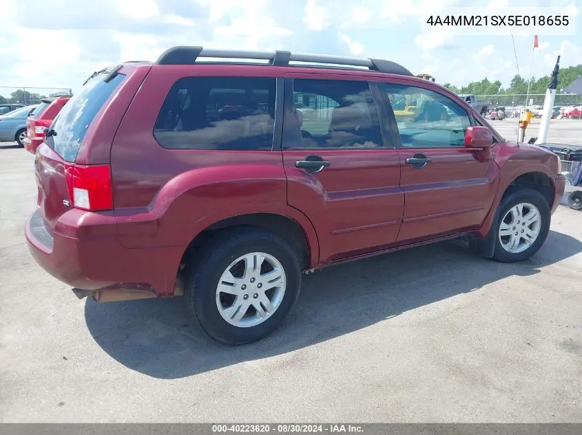 2005 Mitsubishi Endeavor Ls VIN: 4A4MM21SX5E018655 Lot: 40223620