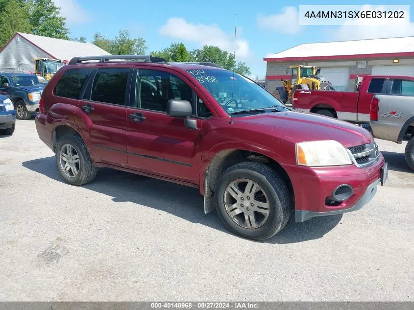 2006 Mitsubishi Endeavor Ls VIN: 4A4MN31SX6E031202 Lot: 40148968