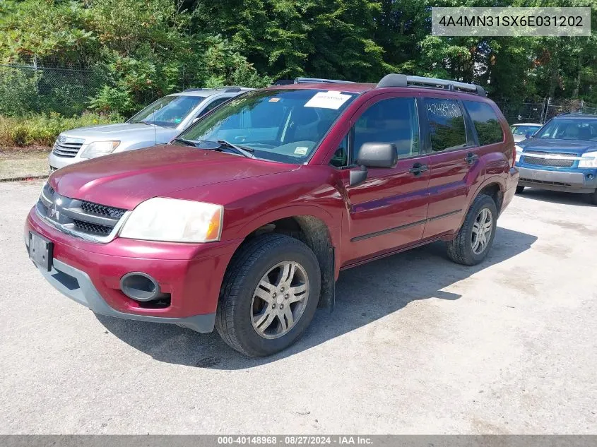 2006 Mitsubishi Endeavor Ls VIN: 4A4MN31SX6E031202 Lot: 40148968