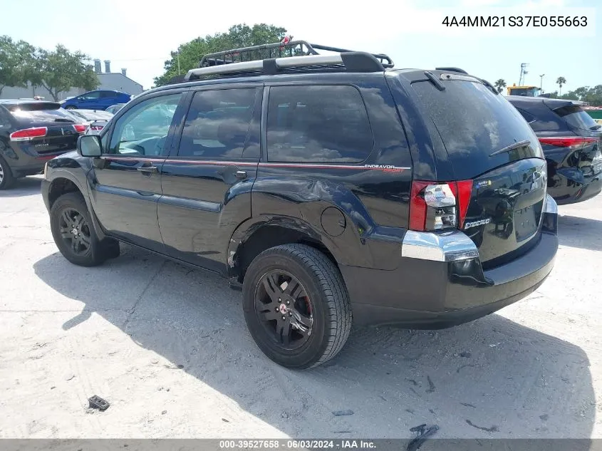 2007 Mitsubishi Endeavor Ls VIN: 4A4MM21S37E055663 Lot: 39527658