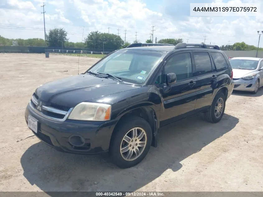 2007 Mitsubishi Endeavor Se VIN: 4A4MM31S97E075972 Lot: 40342549