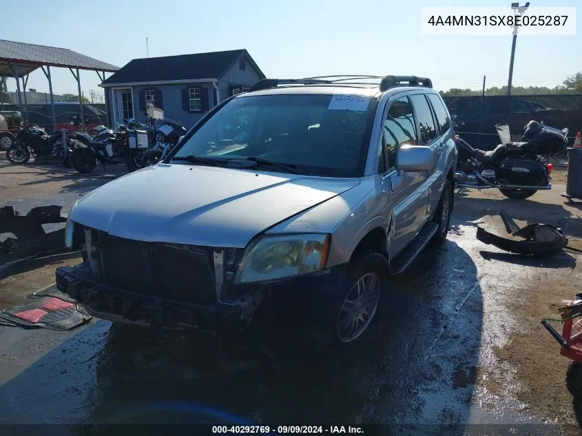 2008 Mitsubishi Endeavor Se VIN: 4A4MN31SX8E025287 Lot: 40292769