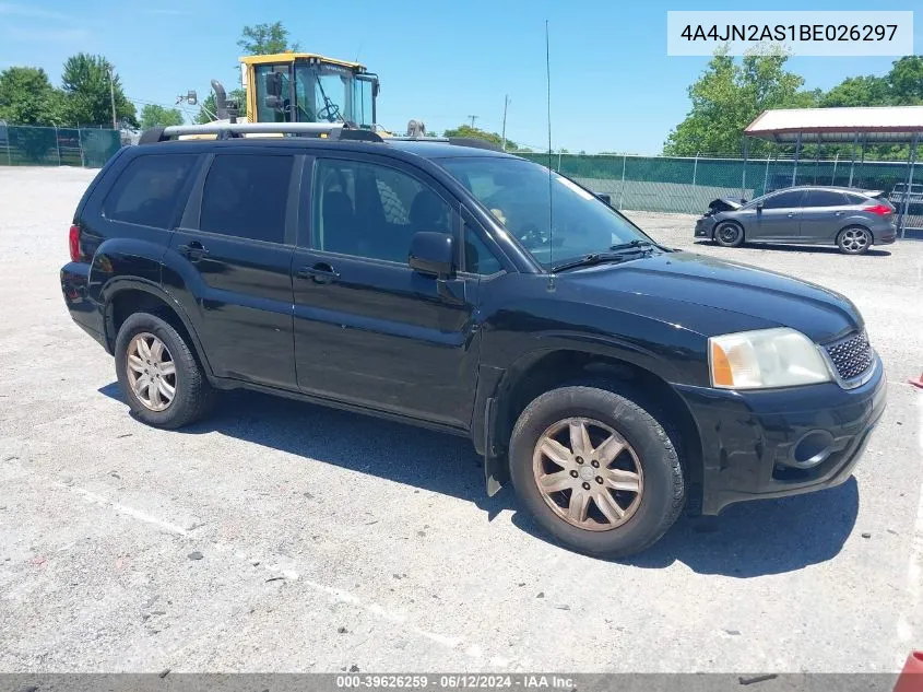 2011 Mitsubishi Endeavor Se VIN: 4A4JN2AS1BE026297 Lot: 39626259