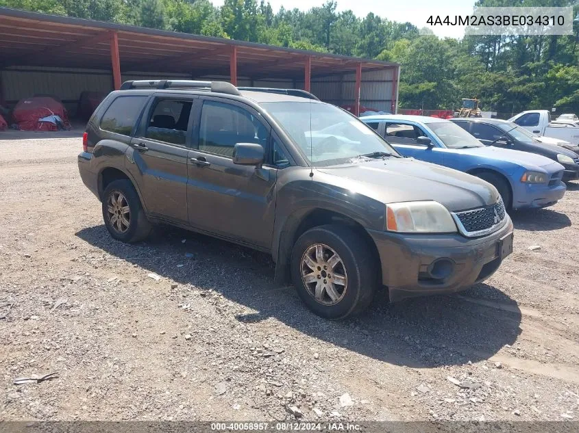 2011 Mitsubishi Endeavor Ls VIN: 4A4JM2AS3BE034310 Lot: 40058957