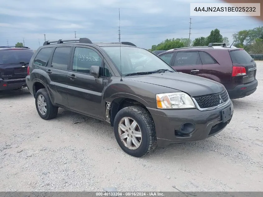 2011 Mitsubishi Endeavor Se VIN: 4A4JN2AS1BE025232 Lot: 40133204