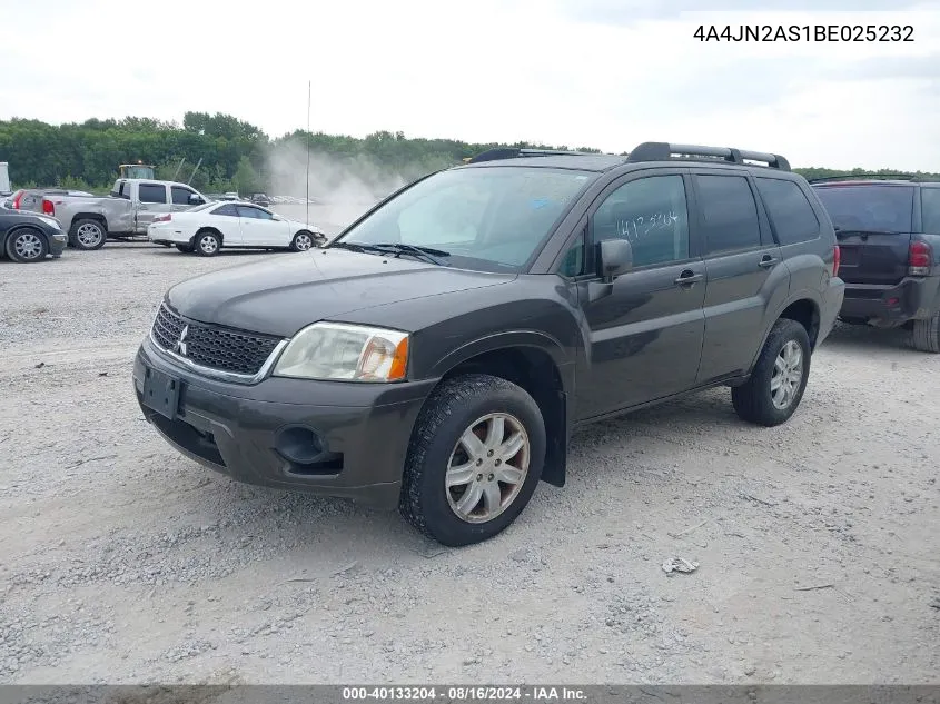 2011 Mitsubishi Endeavor Se VIN: 4A4JN2AS1BE025232 Lot: 40133204