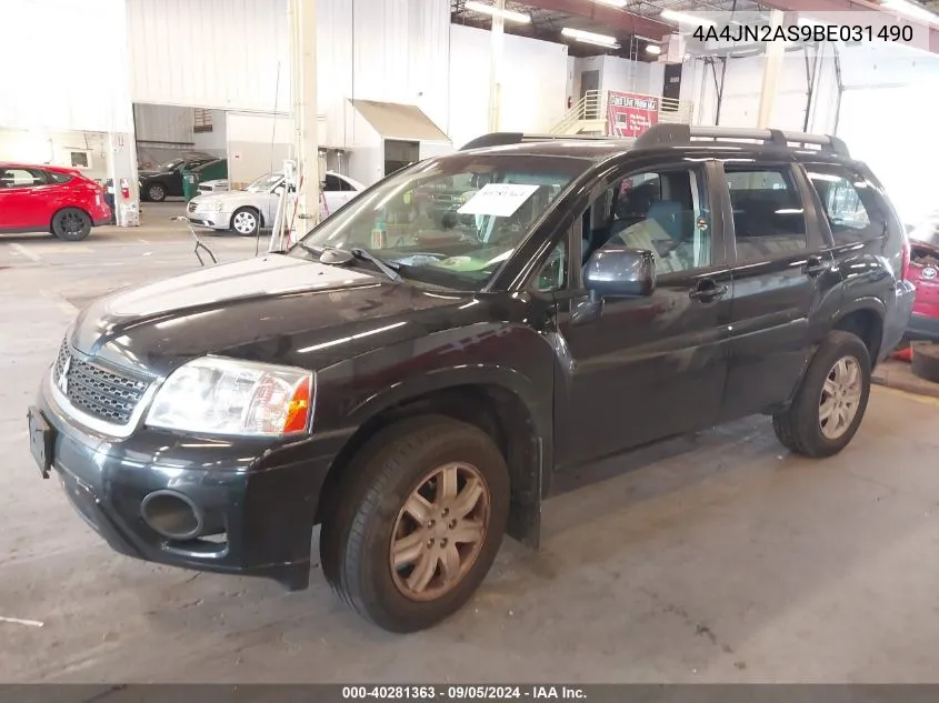 2011 Mitsubishi Endeavor VIN: 4A4JN2AS9BE031490 Lot: 40281363