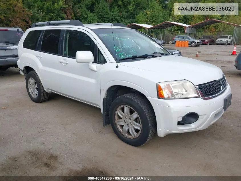 2011 Mitsubishi Endeavor Ls VIN: 4A4JN2AS8BE036020 Lot: 40347236