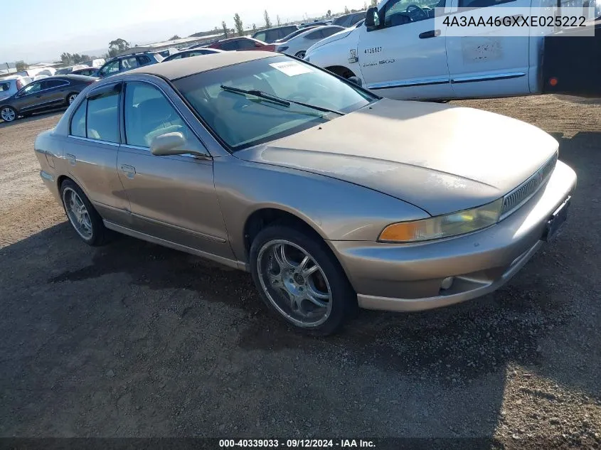 1999 Mitsubishi Galant Es VIN: 4A3AA46GXXE025222 Lot: 40339033