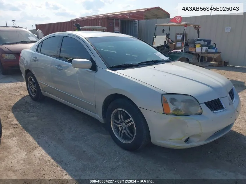 4A3AB56S45E025043 2005 Mitsubishi Galant Ls