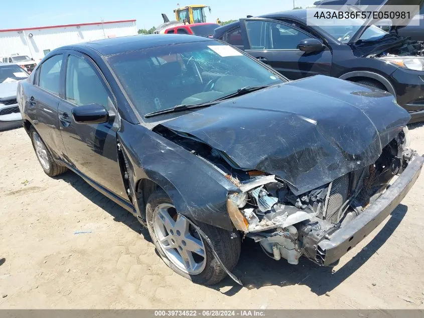 4A3AB36F57E050981 2007 Mitsubishi Galant Es/Se