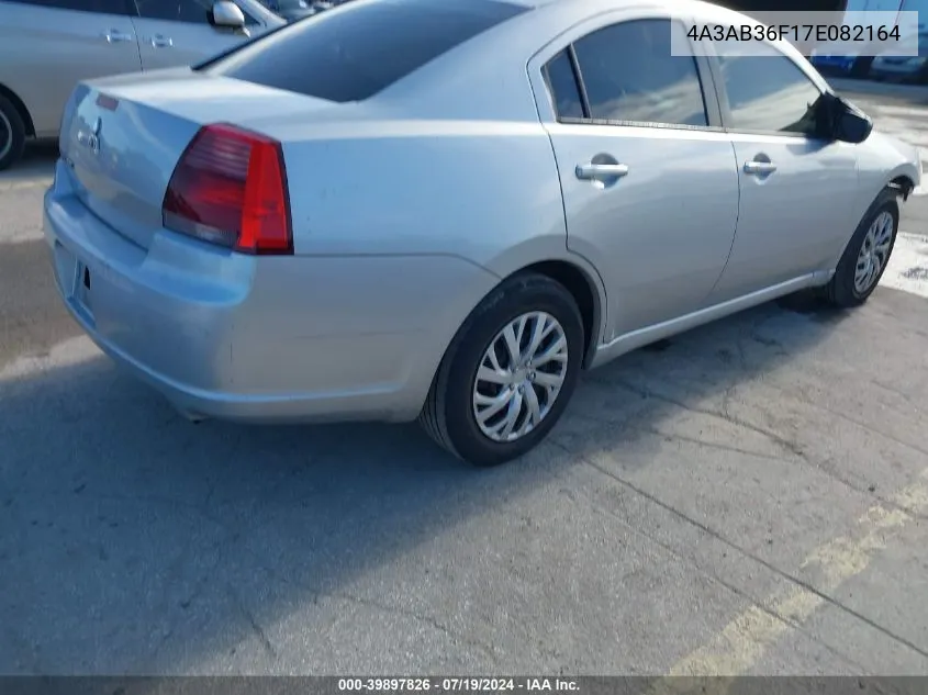 4A3AB36F17E082164 2007 Mitsubishi Galant Es/Se