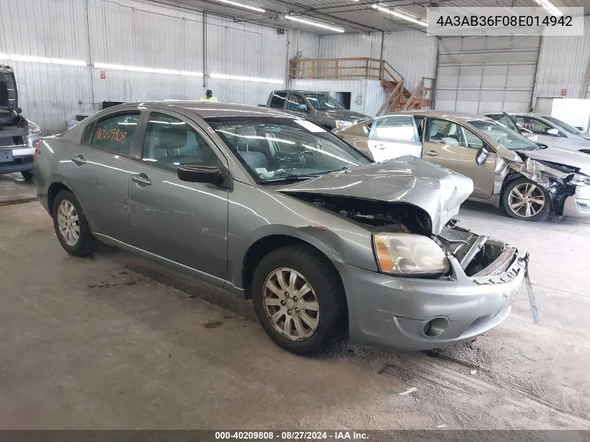 4A3AB36F08E014942 2008 Mitsubishi Galant Es