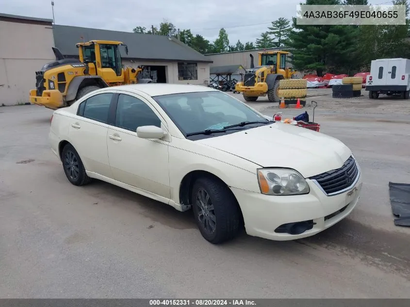 2009 Mitsubishi Galant Es/Sport Edition VIN: 4A3AB36F49E040655 Lot: 40152331