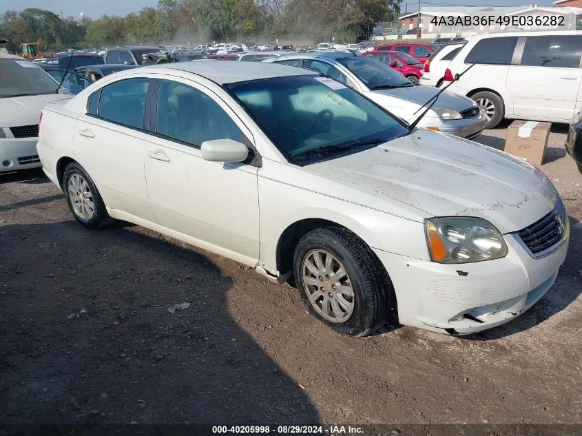 2009 Mitsubishi Galant Es/Sport Edition VIN: 4A3AB36F49E036282 Lot: 40205998