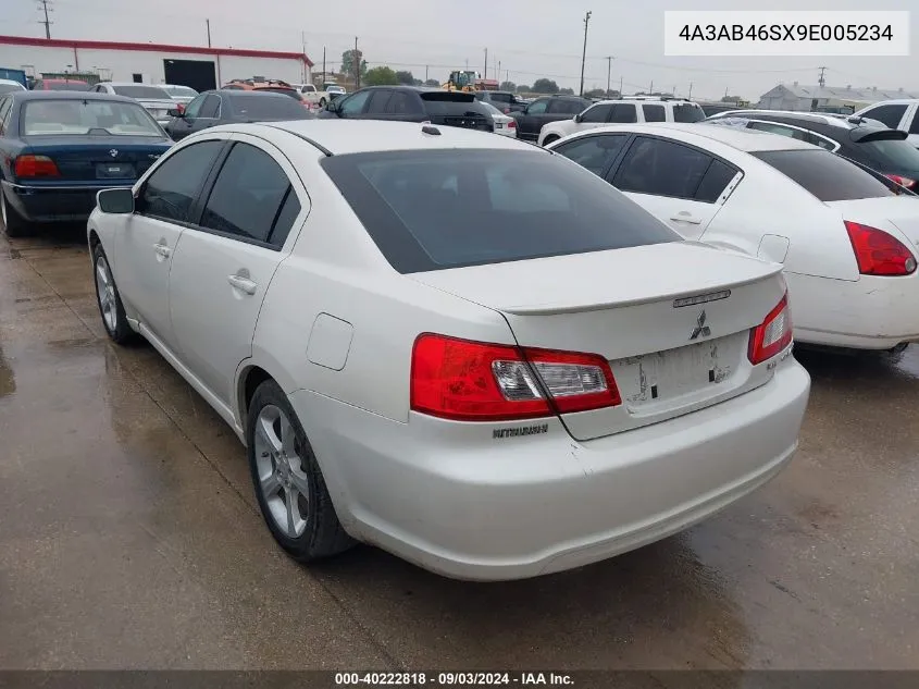 2009 Mitsubishi Galant Sport V6 VIN: 4A3AB46SX9E005234 Lot: 40222818