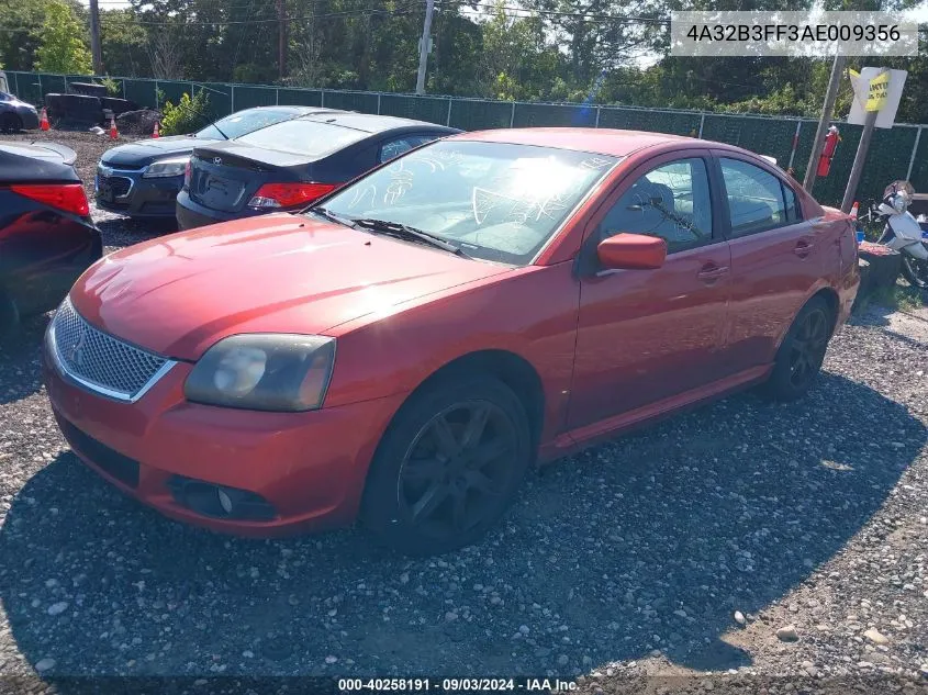 2010 Mitsubishi Galant Es/Se VIN: 4A32B3FF3AE009356 Lot: 40258191