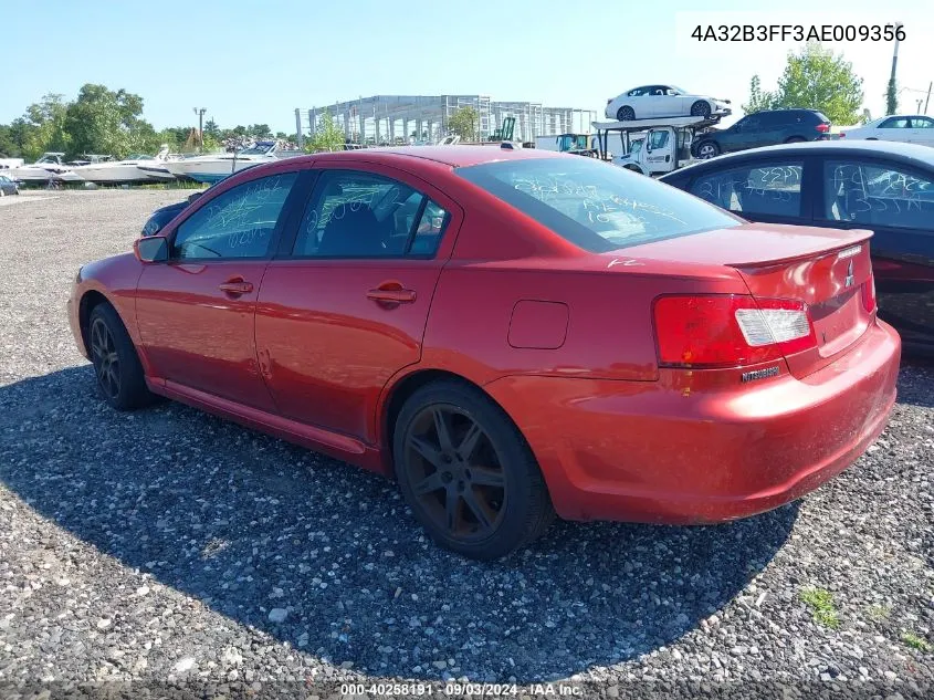 4A32B3FF3AE009356 2010 Mitsubishi Galant Es/Se