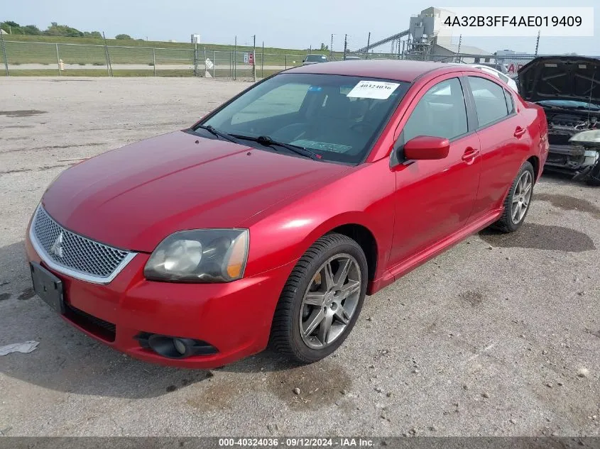 2010 Mitsubishi Galant Es/Se VIN: 4A32B3FF4AE019409 Lot: 40324036