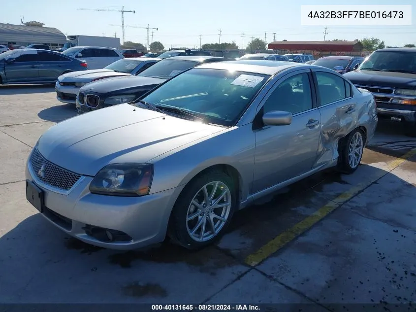 2011 Mitsubishi Galant Es/Se VIN: 4A32B3FF7BE016473 Lot: 40131645