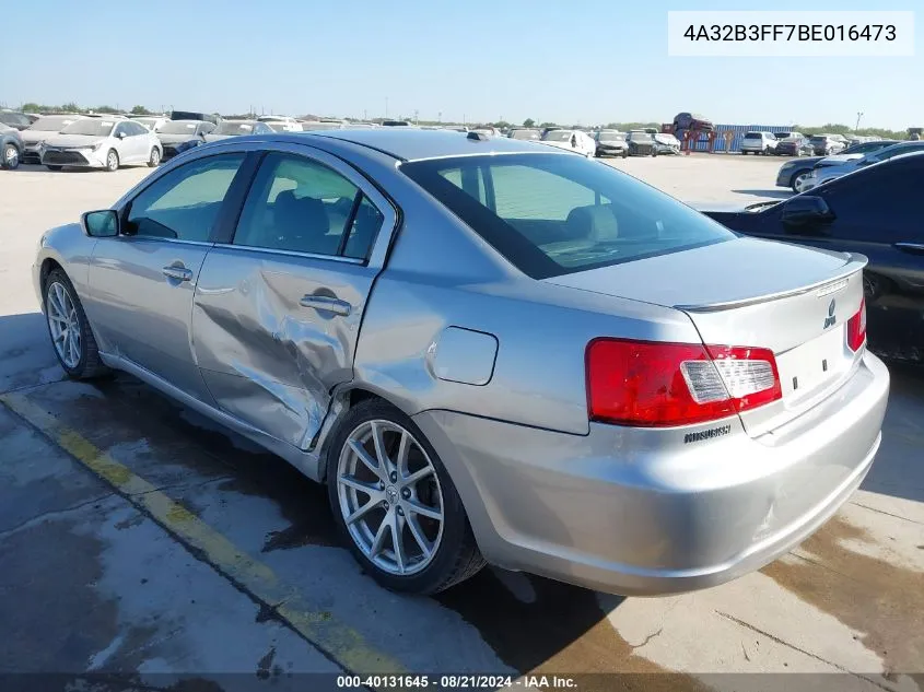 2011 Mitsubishi Galant Es/Se VIN: 4A32B3FF7BE016473 Lot: 40131645