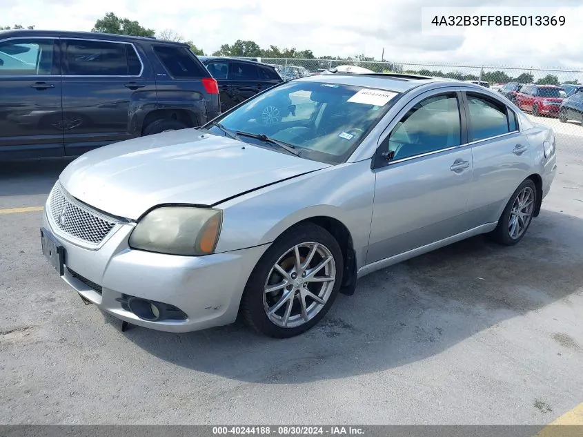 2011 Mitsubishi Galant Es/Se VIN: 4A32B3FF8BE013369 Lot: 40244188