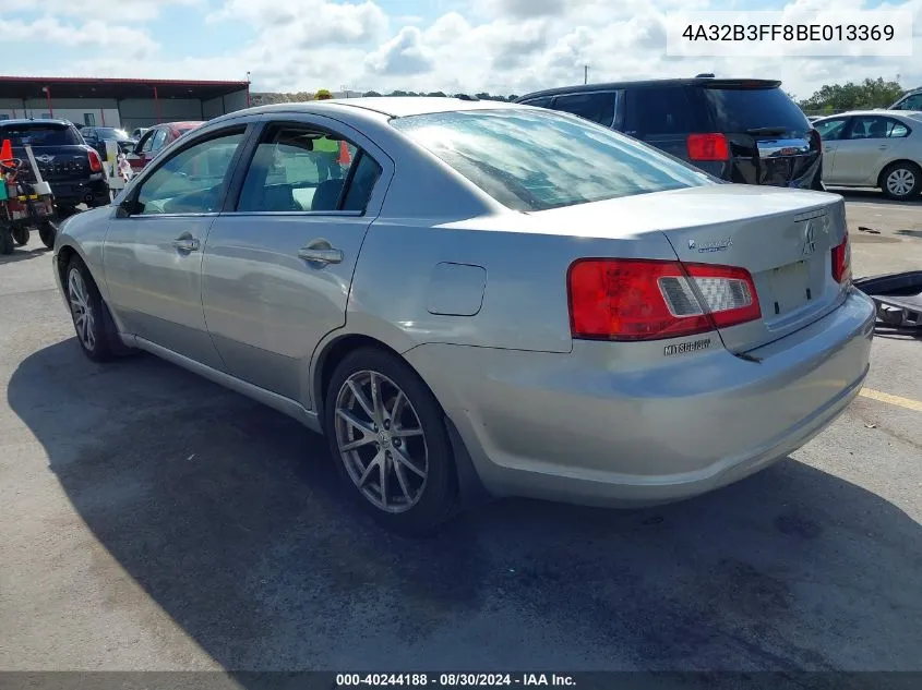 2011 Mitsubishi Galant Es/Se VIN: 4A32B3FF8BE013369 Lot: 40244188