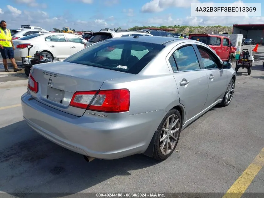 2011 Mitsubishi Galant Es/Se VIN: 4A32B3FF8BE013369 Lot: 40244188