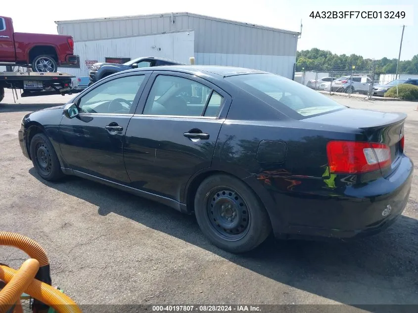 2012 Mitsubishi Galant Es/Se VIN: 4A32B3FF7CE013249 Lot: 40197807